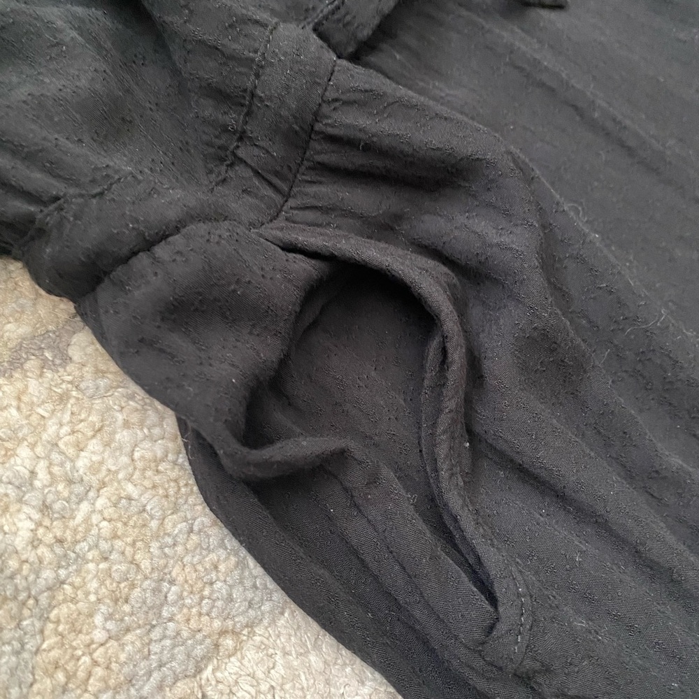 Anthropologie Black Ankle Cropped Jumpsuit - Picture 14 of 14